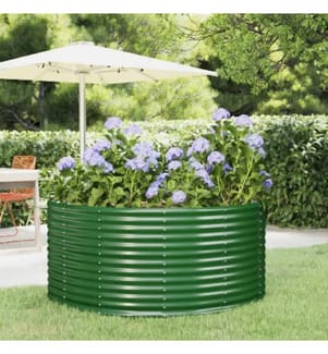 Jardinière surélevée Vert 140 x 140 x 68 cm Acier galvanisé