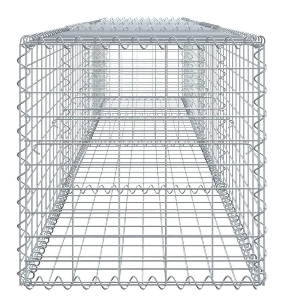 Panier gabion avec couvercle 400x50x50 cm fer galvanisé
