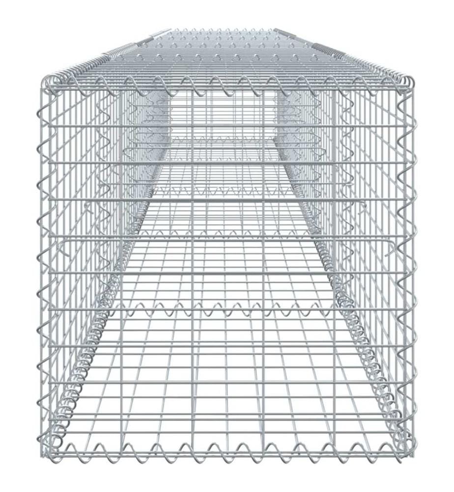 Panier gabion avec couvercle 500x50x50 cm fer galvanisé