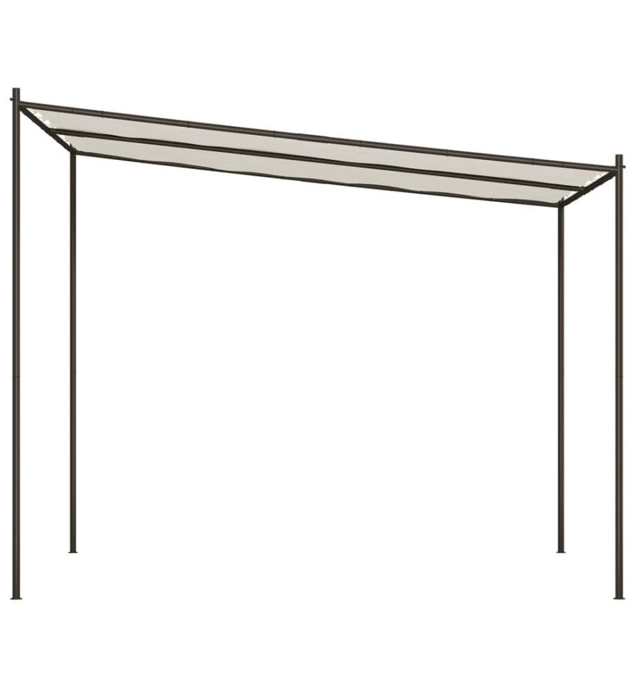Pavillon Weiss 3x3 m 180 g/m² Stoff und Stahl