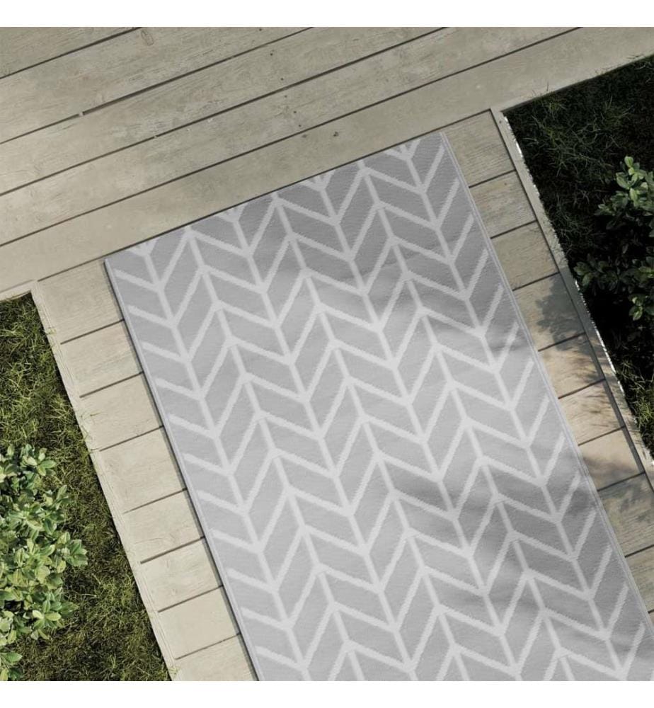 Outdoor-Teppich ARAKIL Grau 80x150 cm PP
