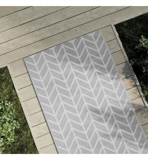 Outdoor-Teppich ARAKIL Grau 80x150 cm PP