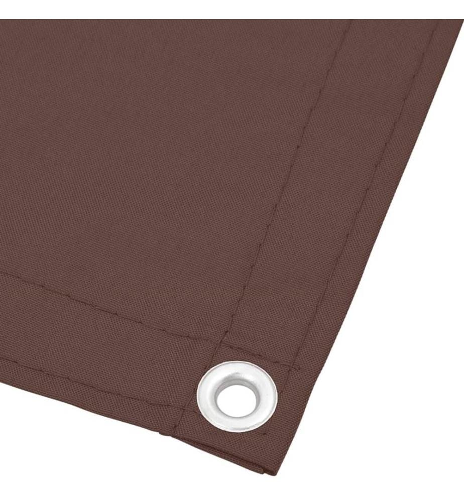 Balkon-Sichtschutz Braun 75x700 cm 100 % Polyester-Oxford