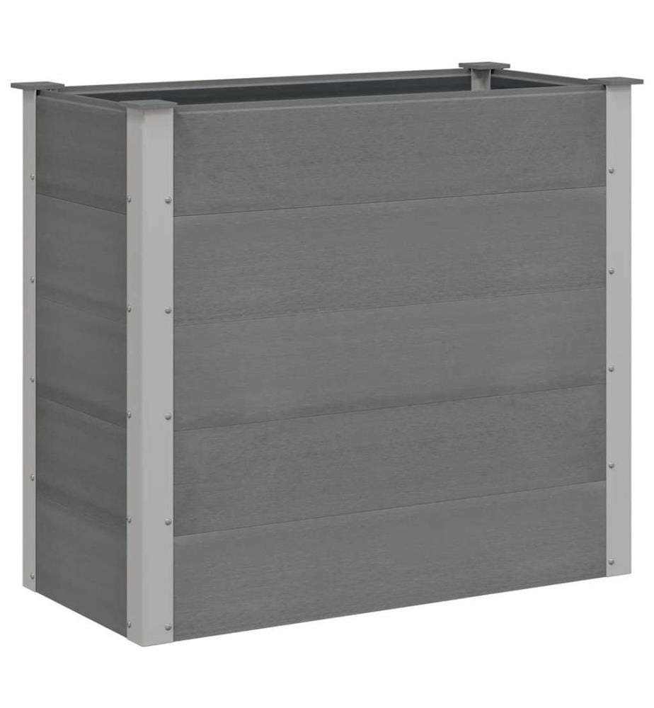 Lit surélevé de jardin WPC 100x50x91 cm Gris