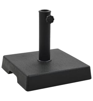 Sonnenschirmfuss Quadratisch 8 kg Schwarz Polyharz