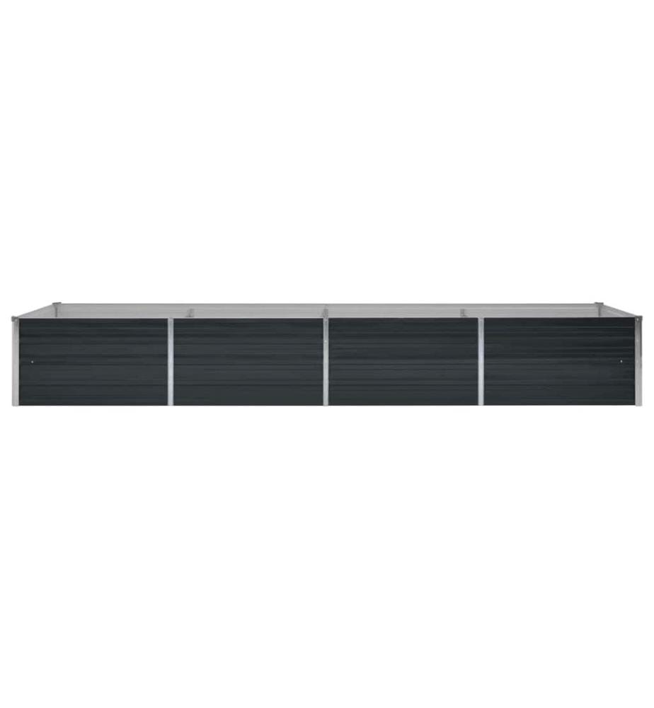 Lit surélevé de jardin Anthracite 320x80x45 cm Acier galvanisé