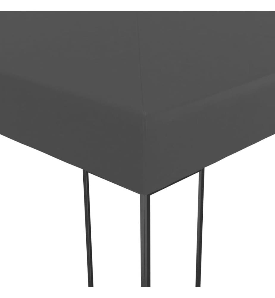 Gartenpavillon 3x6 m Anthrazit