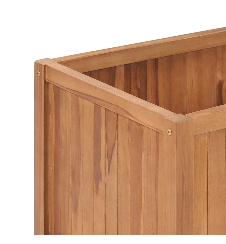 Lit surélevé de jardin 150x50x70 cm Bois de teck solide
