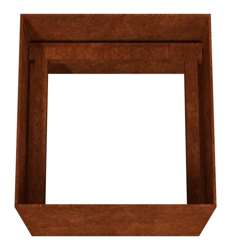 Jardinière 40x41x40 cm acier corten