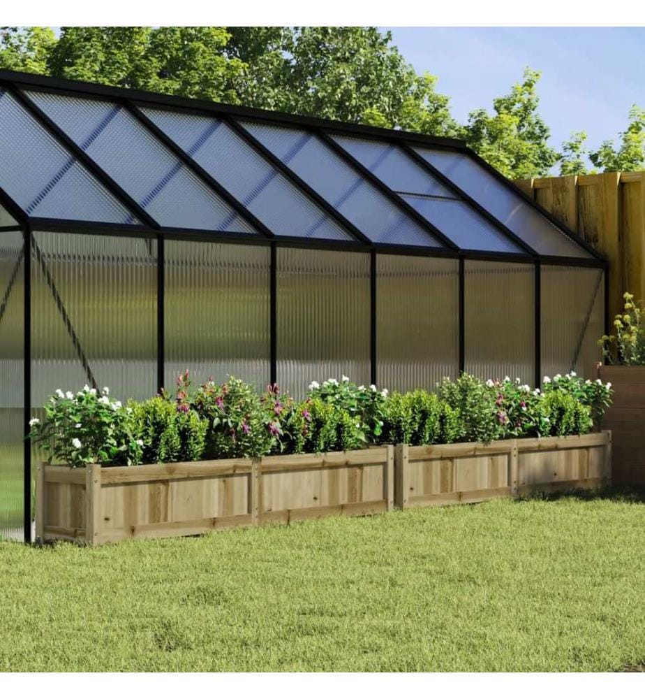 Jardinières 2 pcs bois de pin imprégné