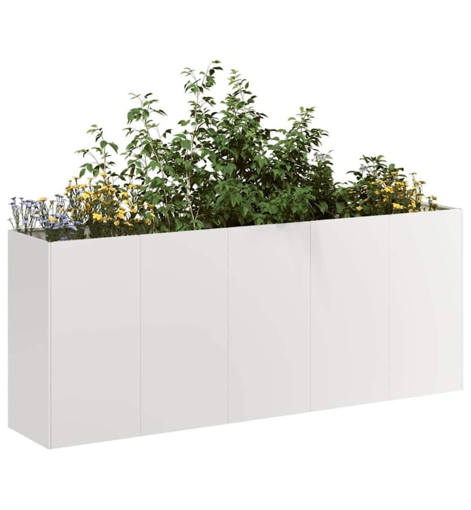 Jardinière 200x40x80 cm acier inoxydable