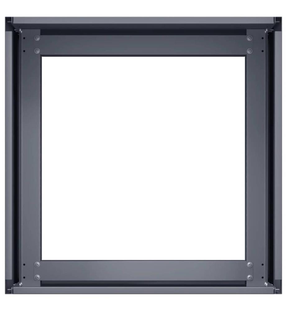 Jardinière anthracite 40x40x30 cm acier