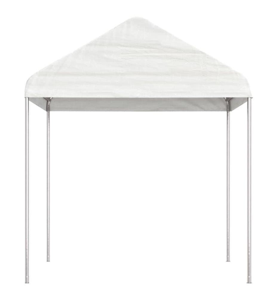 Pavillon mit Dach Weiss 17,84x2,28x2,69 m Polyethylen