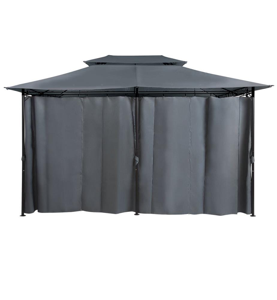 Pavillon COLOS Metall 400 cm 300 cm Graphitgrau