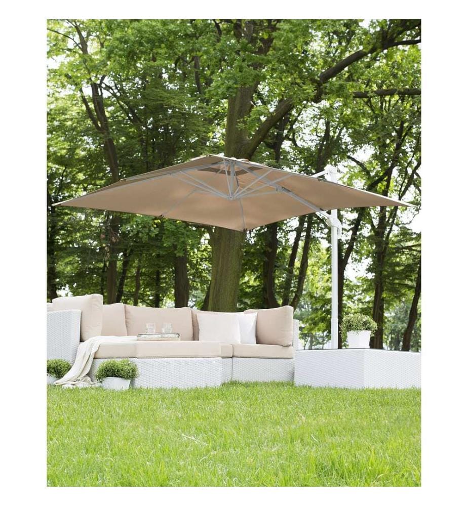 Parasol déporté 250 cm MONZA Beige sable