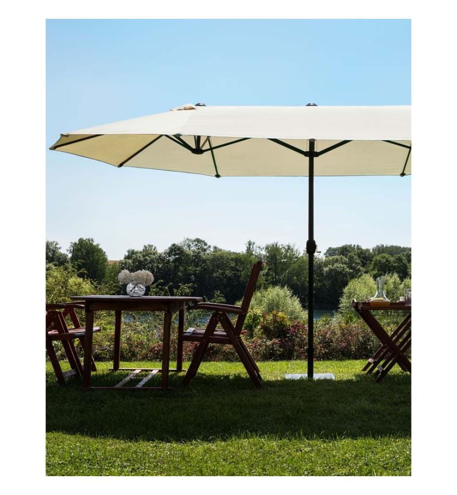 Parasol de jardin 460 cm SIBILLA Beige