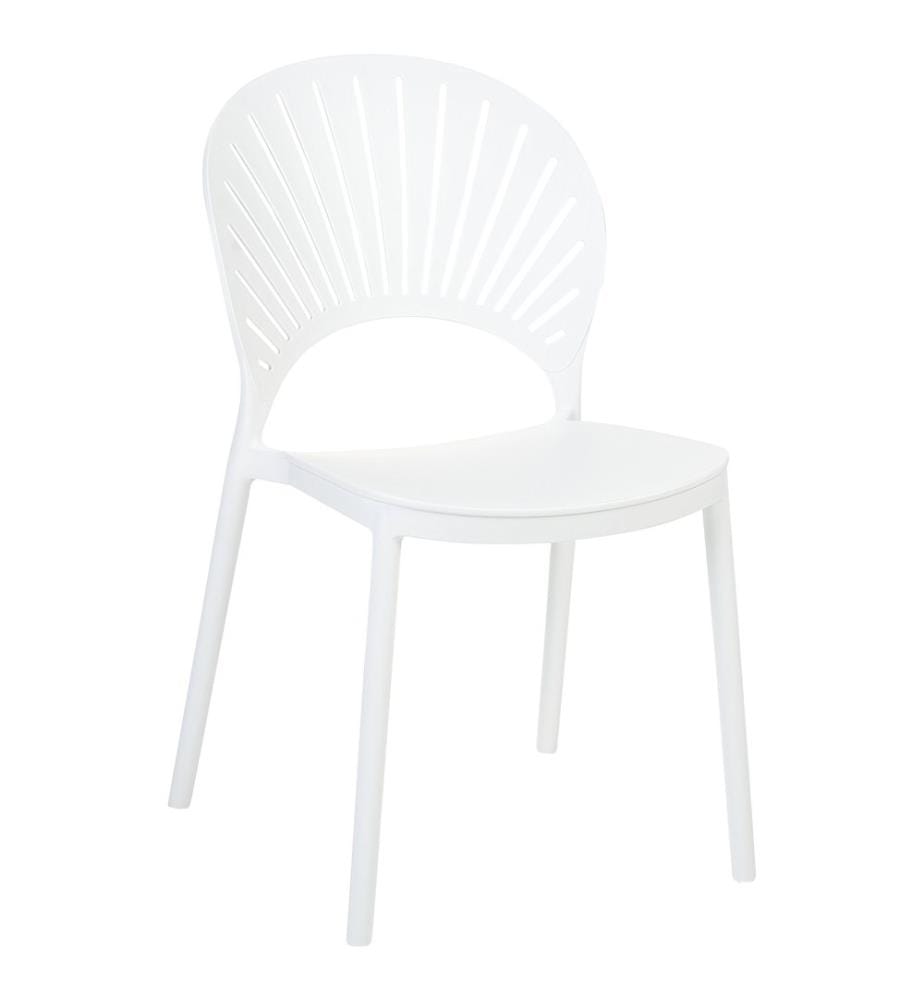 Lot de 4 chaises de jardin OSTIA Blanc