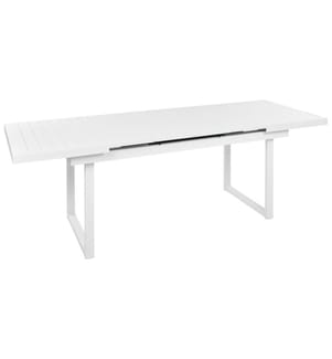 Table de salle à manger de jardin extensible VALCANETTO 180/240 cm 90 cm Métal Blanc
