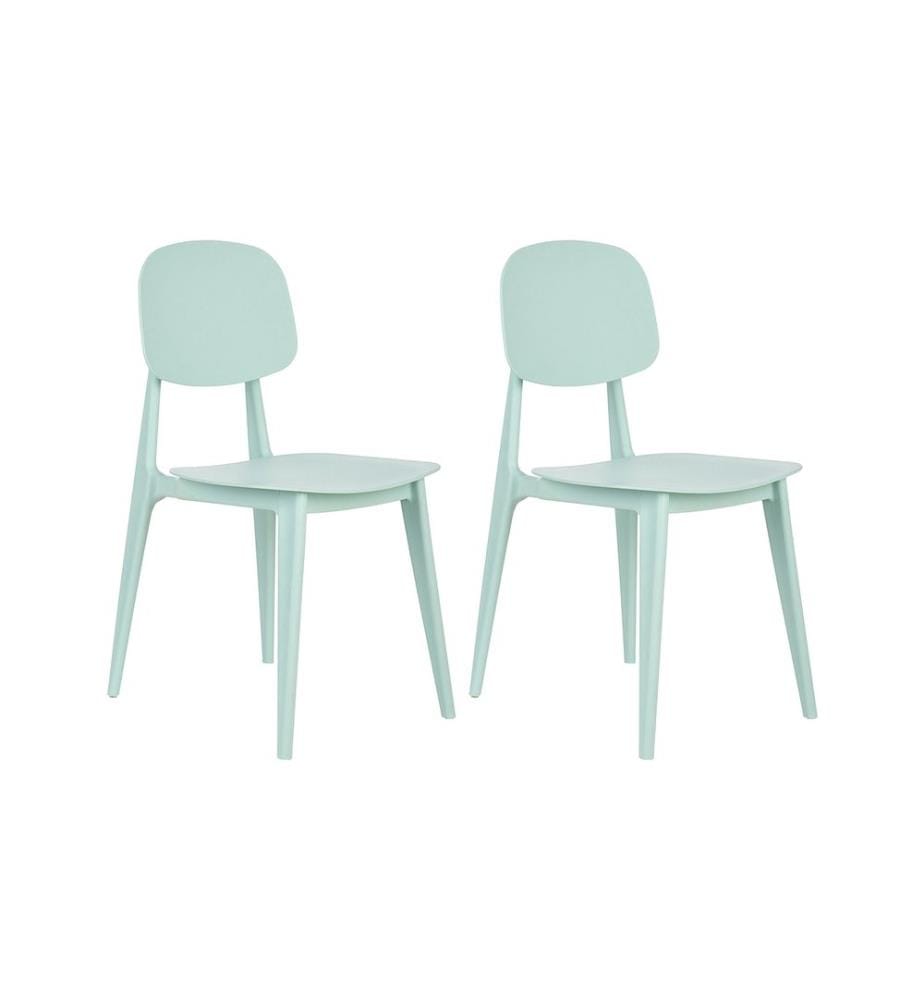 Lot de 2 chaises de jardin KATTAVIA Vert menthe