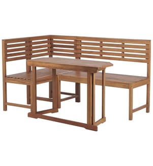 Ensemble de terrasse 4 places TREIA Acacia Marron