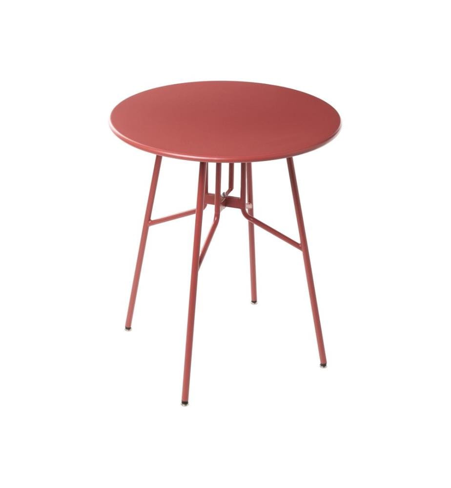 Table bistrot TALTAL 64 cm 64 cm Métal Rouge