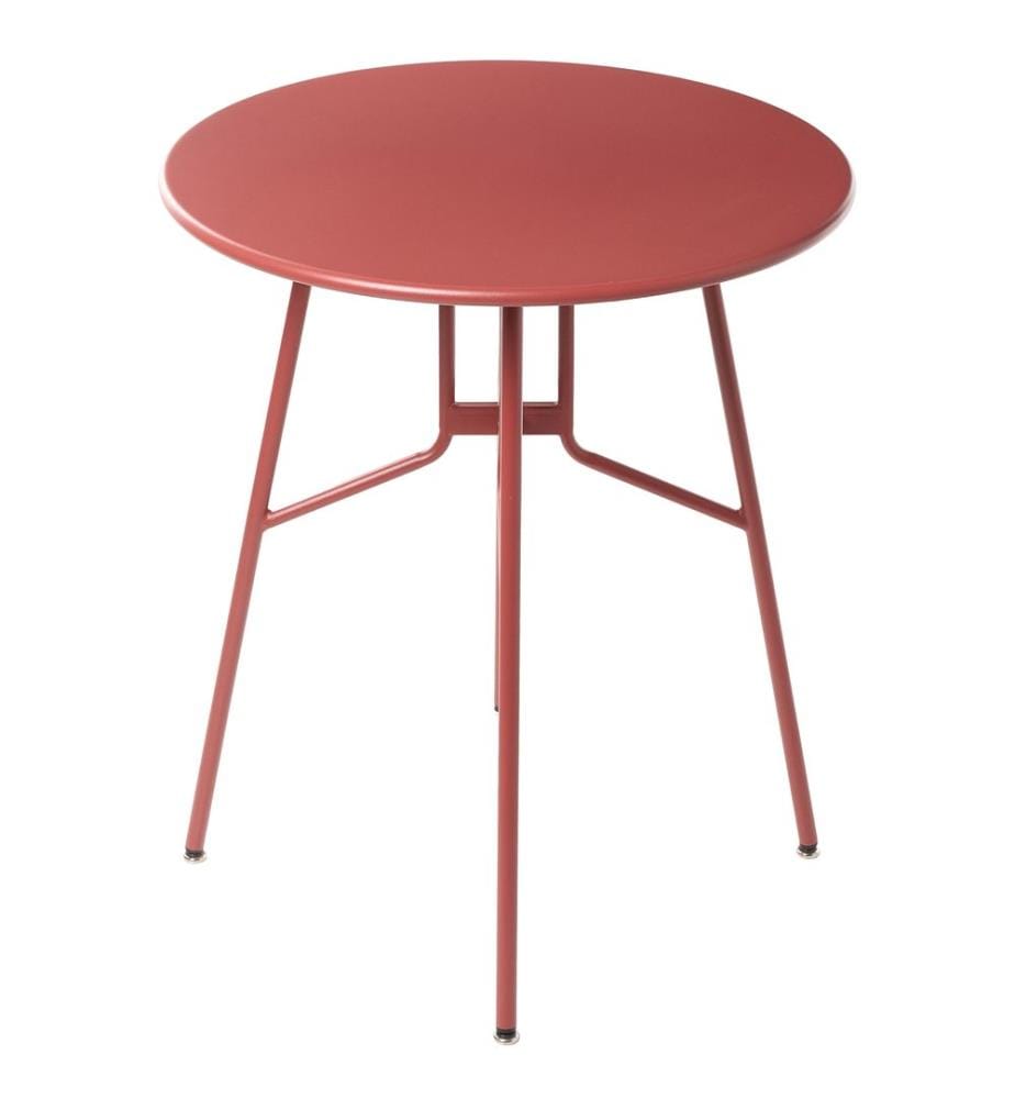 Table bistrot TALTAL 64 cm 64 cm Métal Rouge