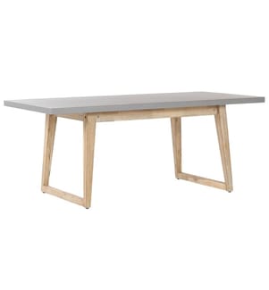 Table de salle à manger de jardin ORIA 180 cm 90 cm Béton Gris
