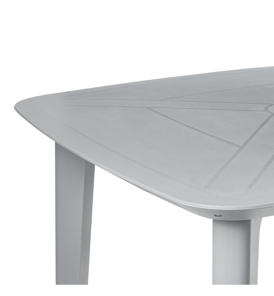 Table de salle à manger de jardin SORICO 86 cm 86 cm Gris