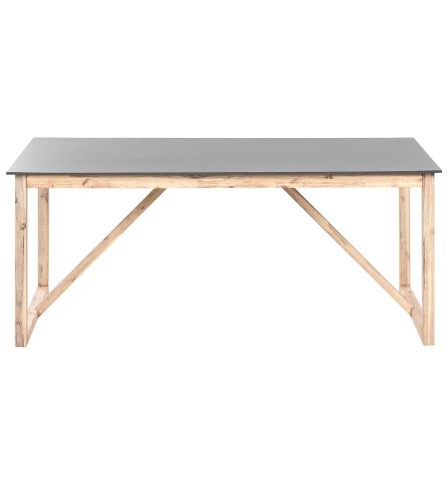 Salle à manger de jardin avec bancs NOTTERI Béton Gris
