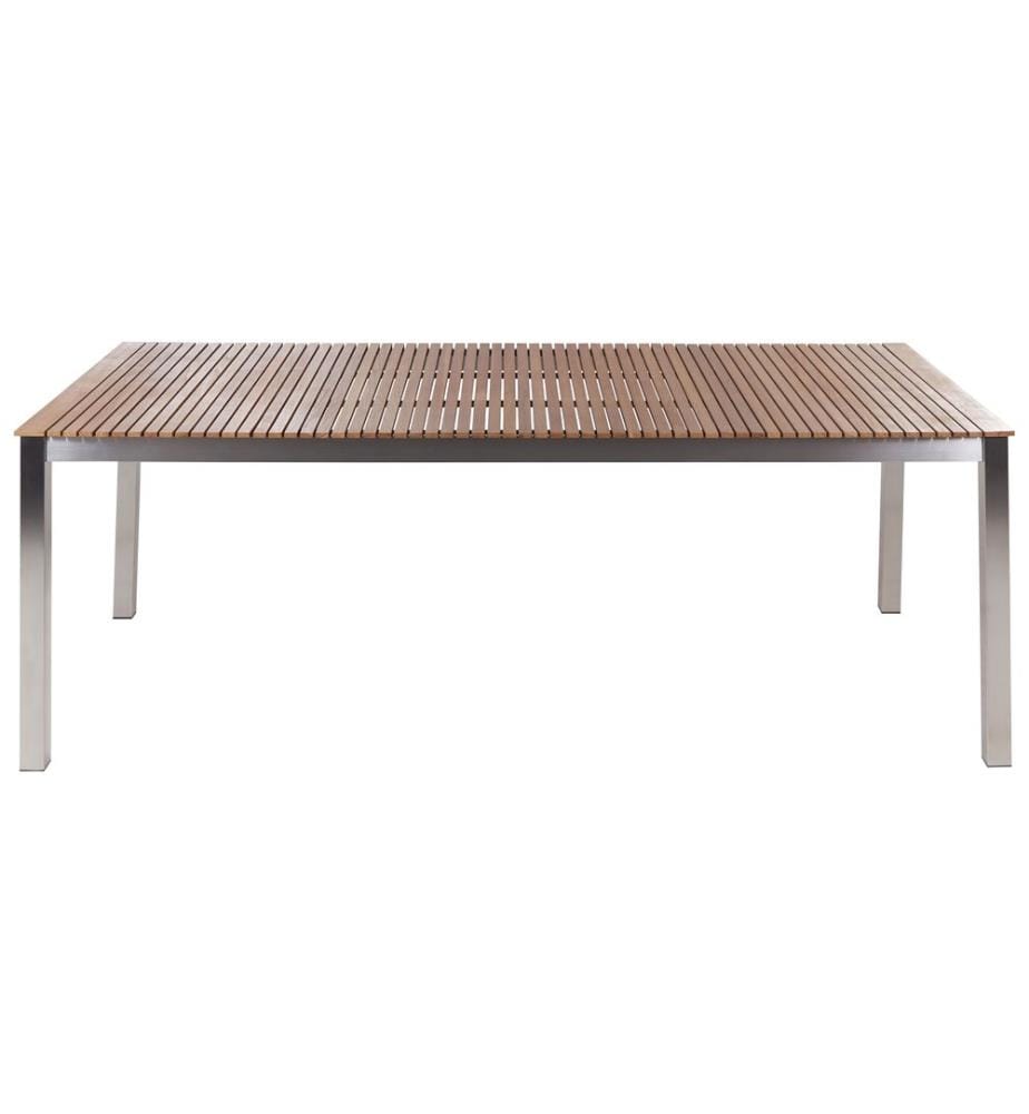 Table de salle à manger de jardin VIAREGGIO 200 cm 90 cm Bois de teck certifié Marron
