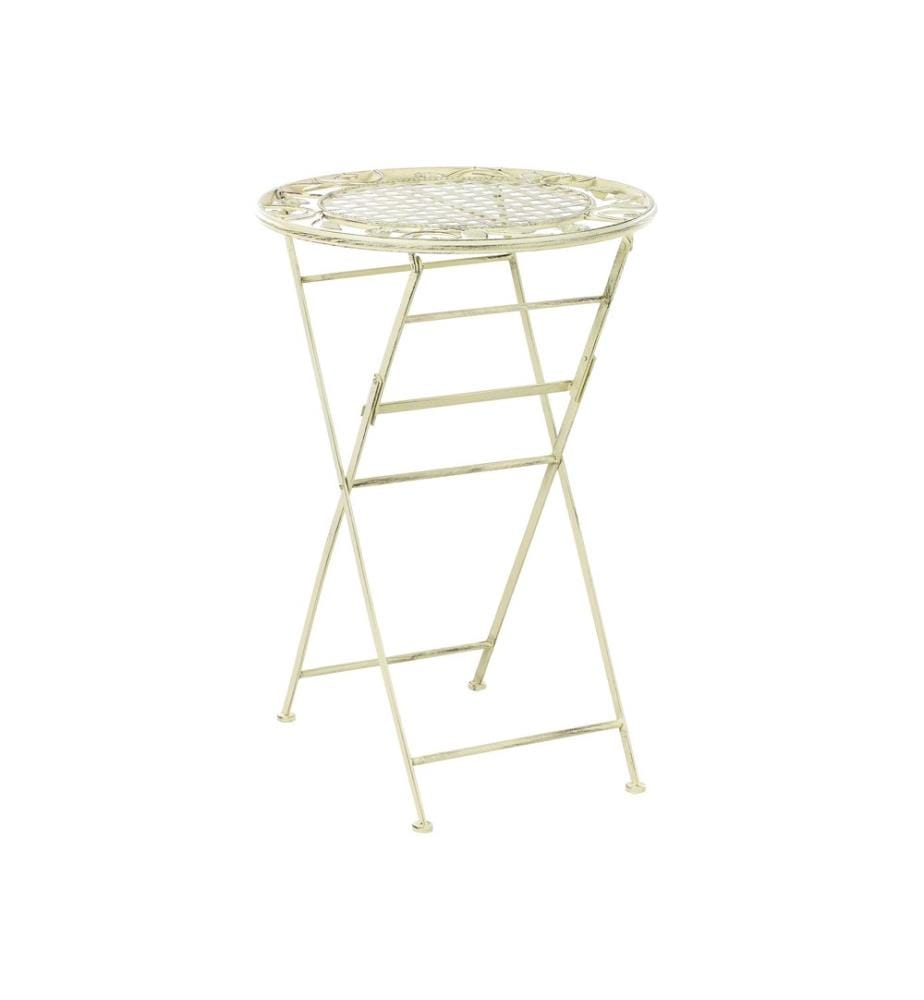 Table de bar de jardin BIVIO 60 cm 60 cm Métal Vert clair