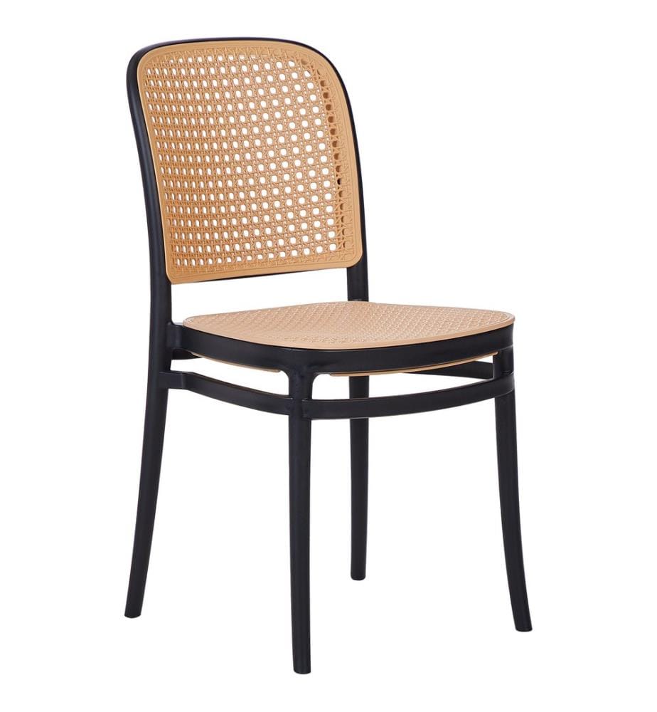 Lot de 4 chaises de jardin PLOSE Beige