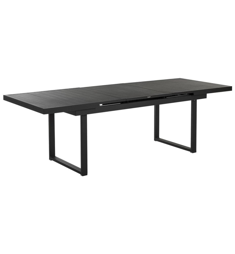 Table de salle à manger de jardin extensible VALCANETTO 180/240 cm 90 cm Métal Noir