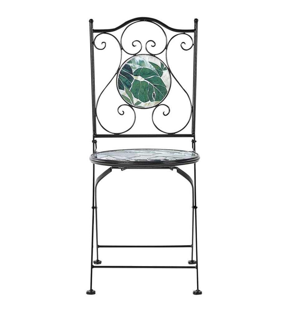 Lot de 2 chaises de jardin COZZANA Métal Noir