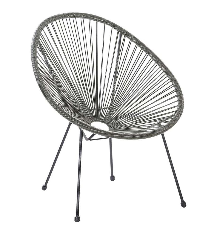 Chaise de jardin ACAPULCO II Gris foncé