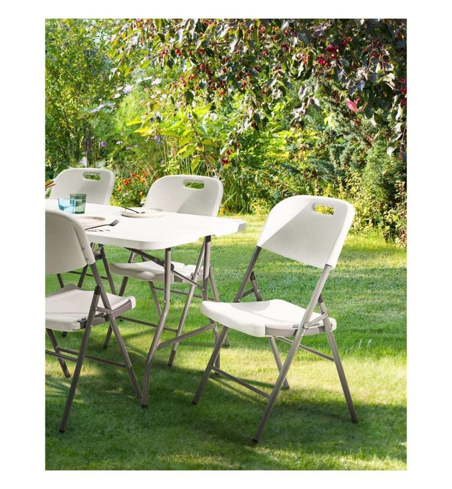 Lot de 2 chaises de jardin CUGNOLI Pliant Blanc