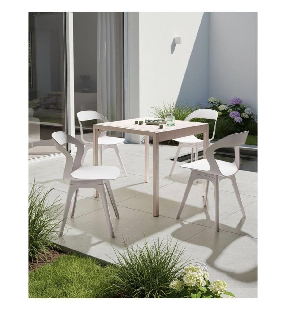 Lot de 4 chaises LACHANIA Taupe
