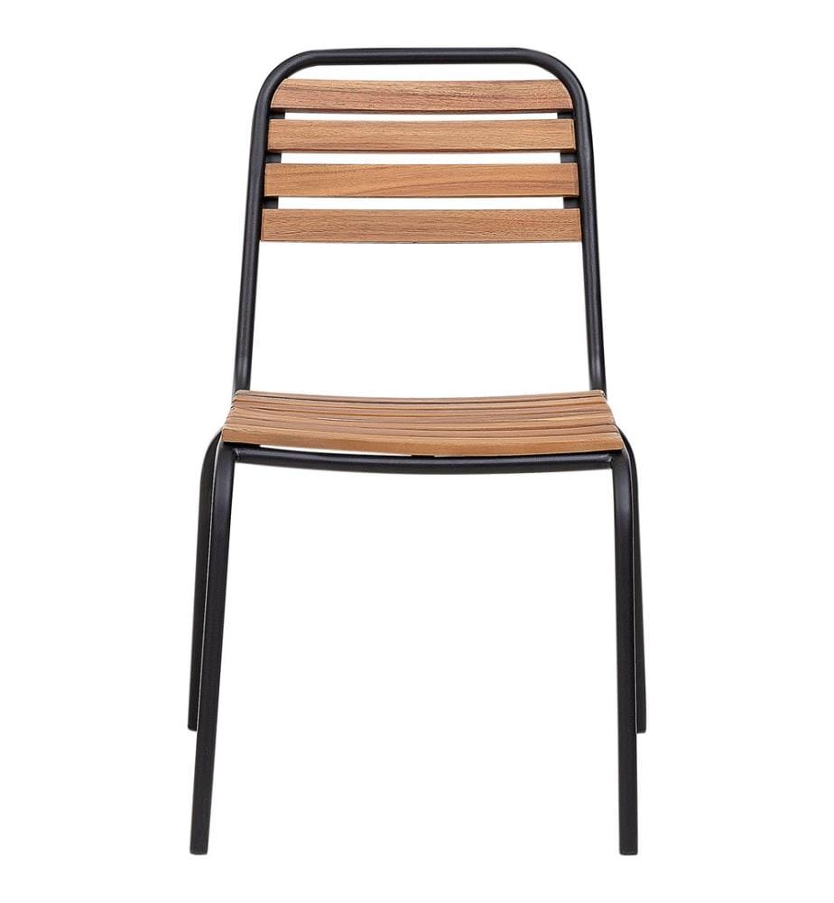 Lot de 6 chaises de jardin VALLESE Acacia Marron