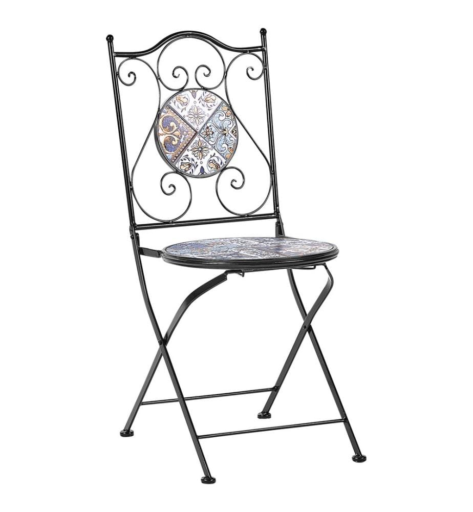 Ensemble bistrot Pliant CIVITA Métal Noir