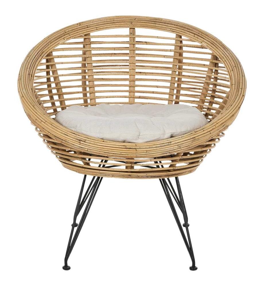 Chaise de jardin MARATEA Rotin Naturel