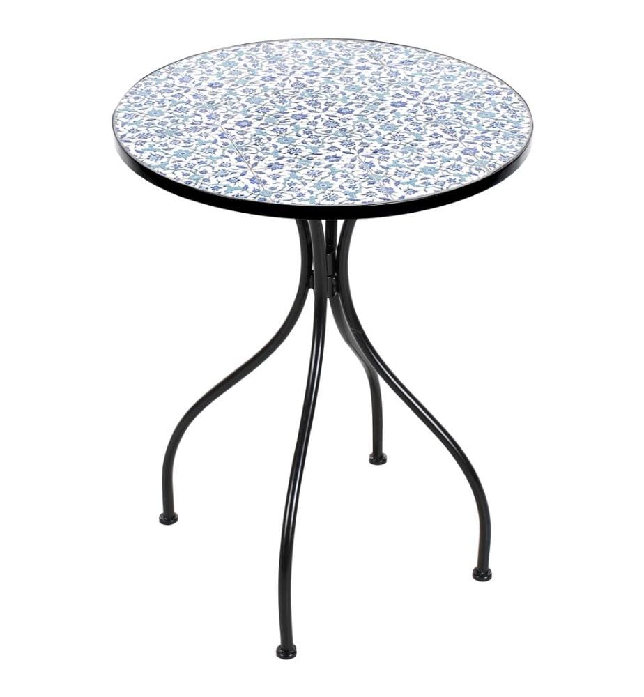 Table bistrot CHAPECO 60 cm 60 cm Métal Noir