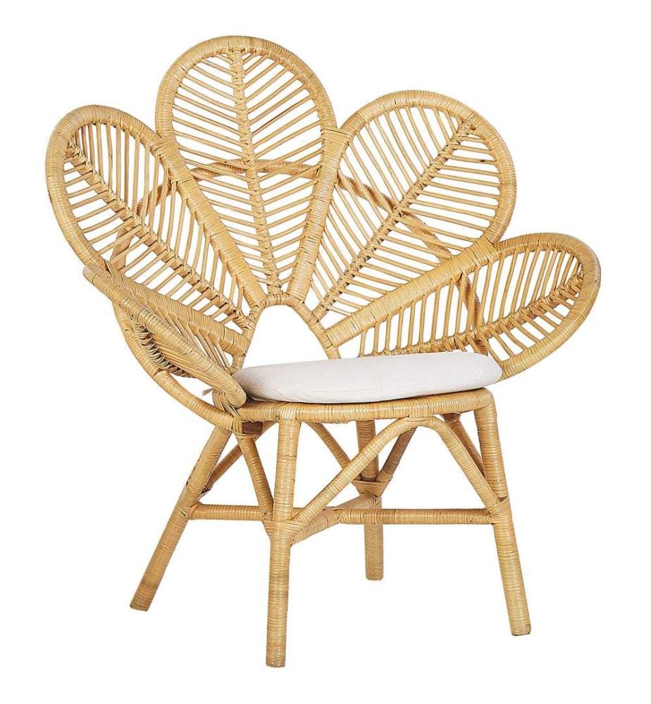 Ensemble bistrot avec coussins FLORENTINE / LIMNI Rotin Beige