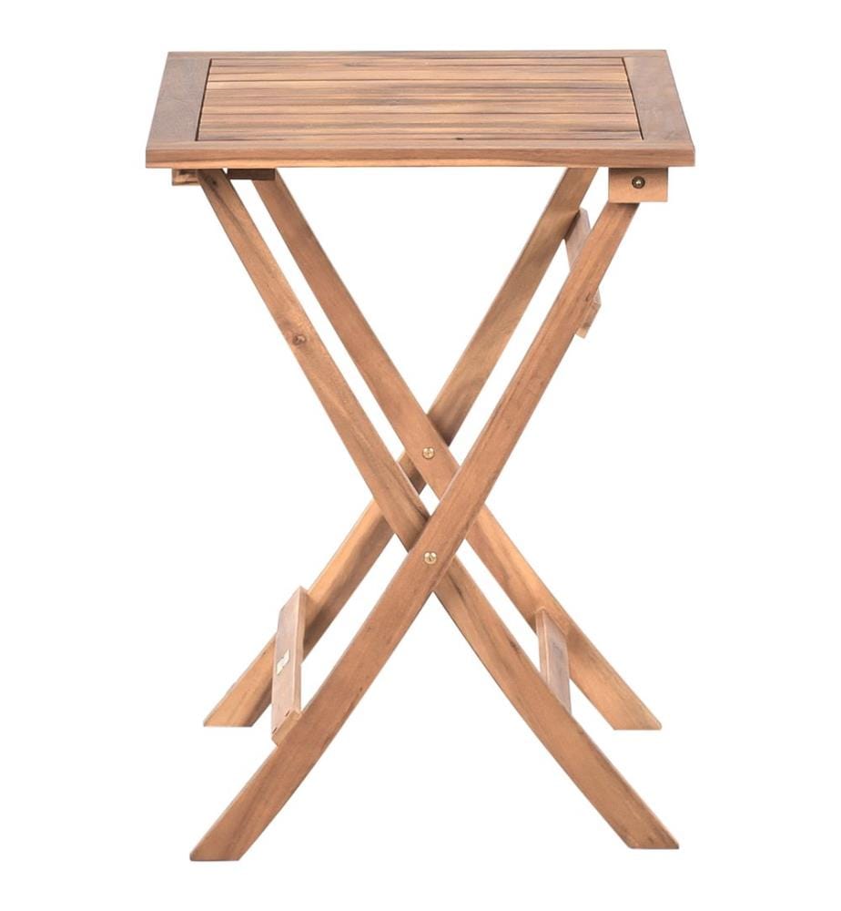 Ensemble bistrot CONIOLO Acacia Marron/noir