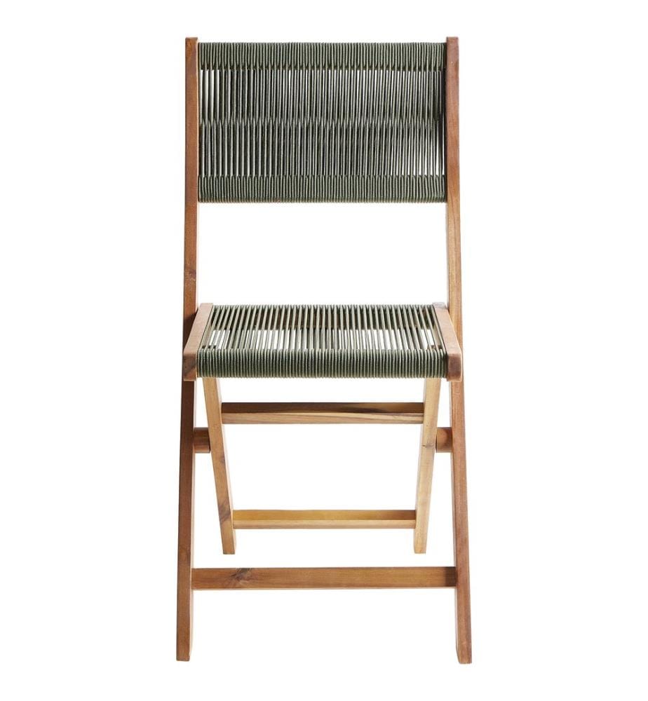Lot de 2 chaises de jardin PROSSEDI Pliant Acacia Vert