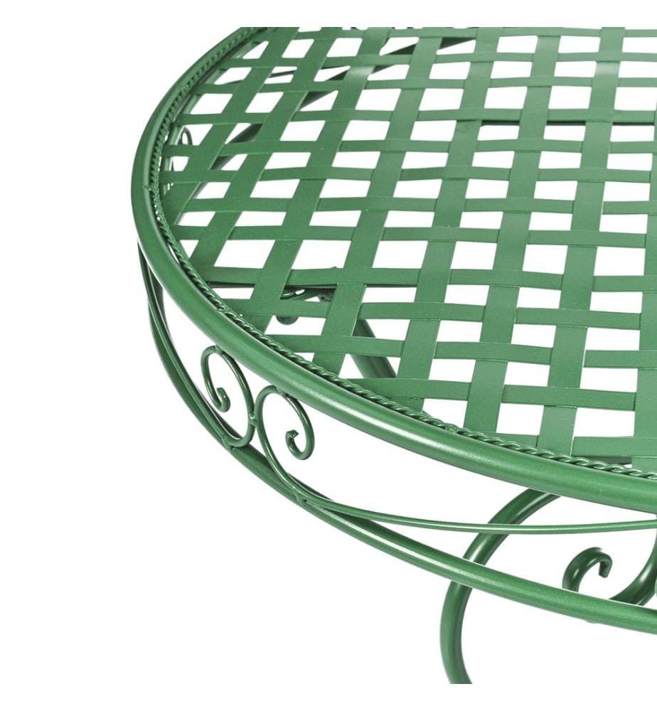 Table bistrot ALBINIA 70 cm 70 cm Métal Vert