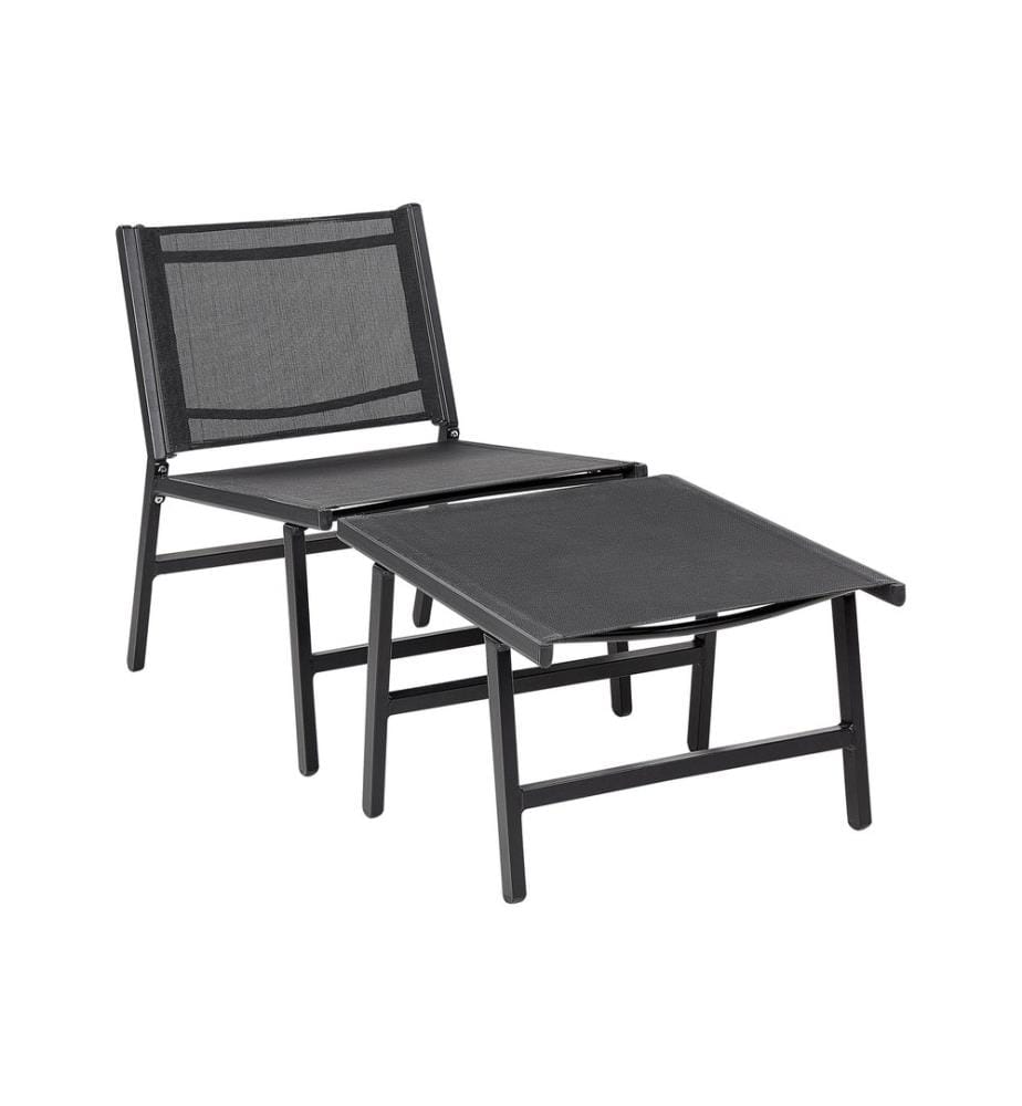 Chaise de jardin MARCEDDI Métal Noir
