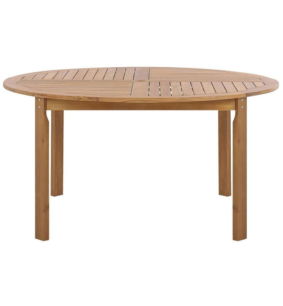 Table de salle à manger de jardin TOLVE 150 cm 150 cm Acacia Marron