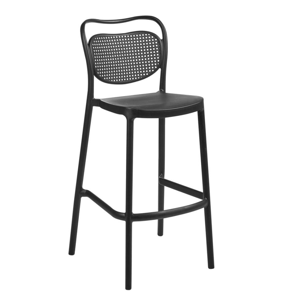 Lot de 2 chaises de bar de jardin CELLENO Noir