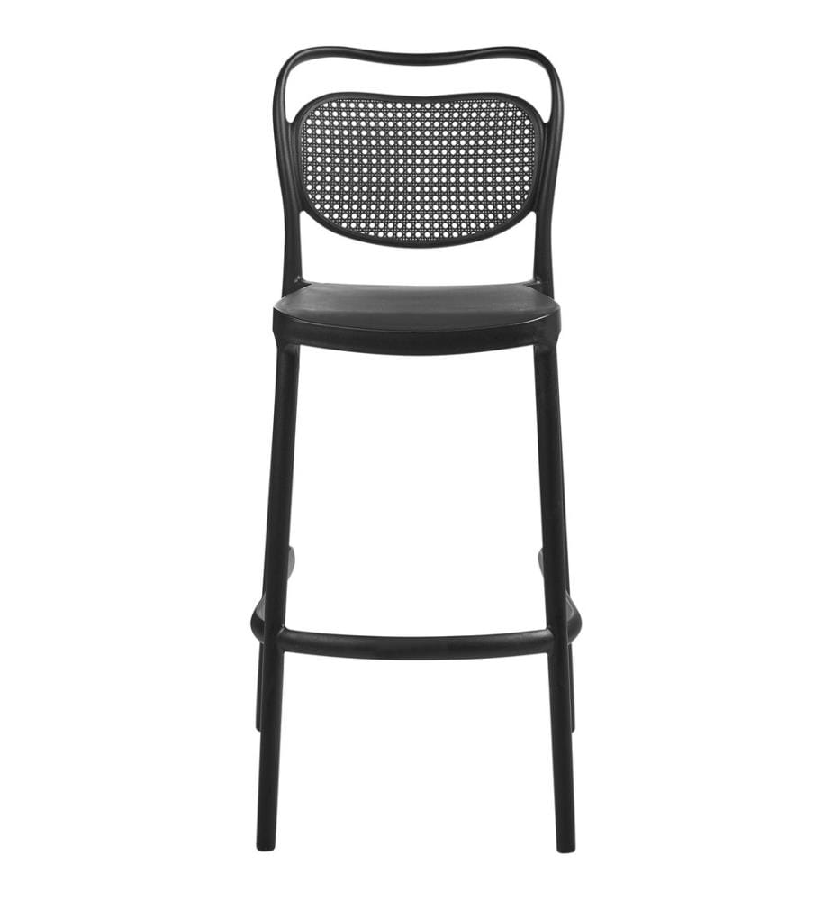 Lot de 2 chaises de bar de jardin CELLENO Noir