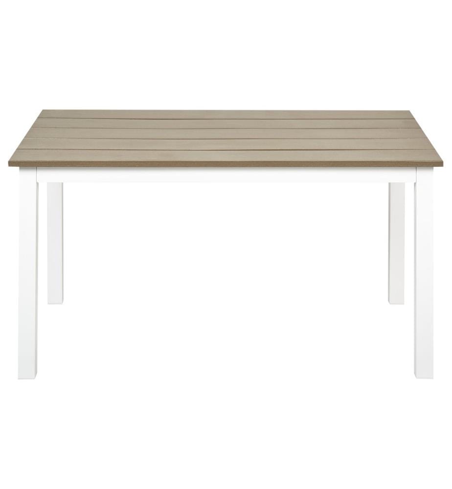 Table de salle à manger de jardin MESSINA 100 cm 52 cm Blanc